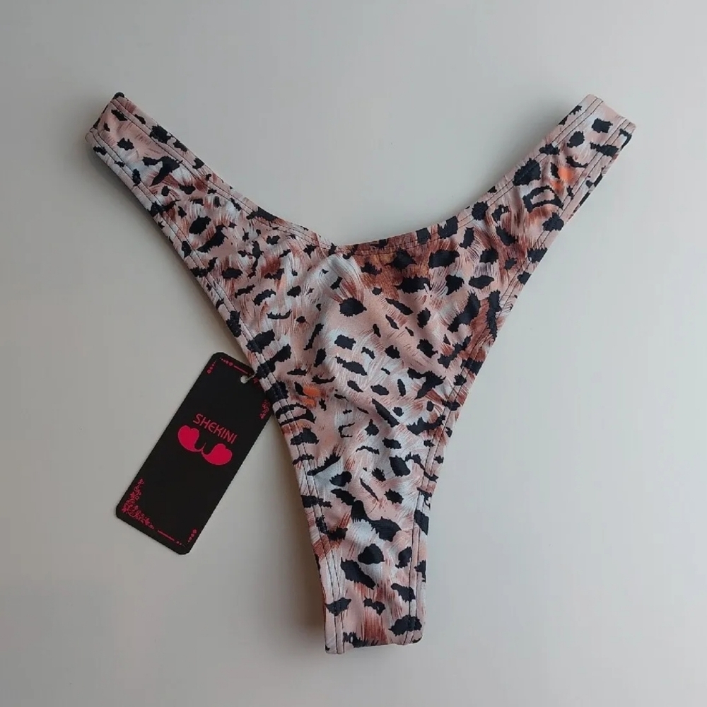Shekini women's Leopard print Bikini  Bottom Swimwear size‎ S